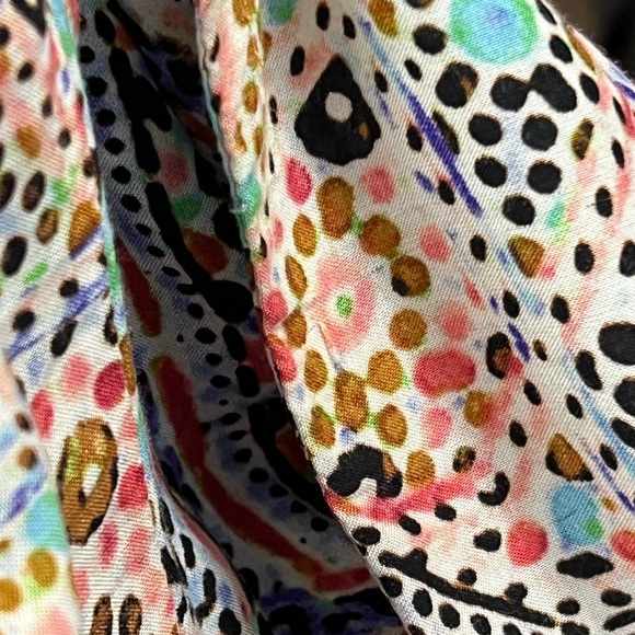 Maeve Anthropologie Tiled Amethyst Smoked Dress With Pockets size L - Picture 9 of 15